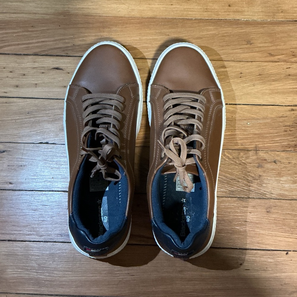 Men's Brown Casual Leather Sneakers